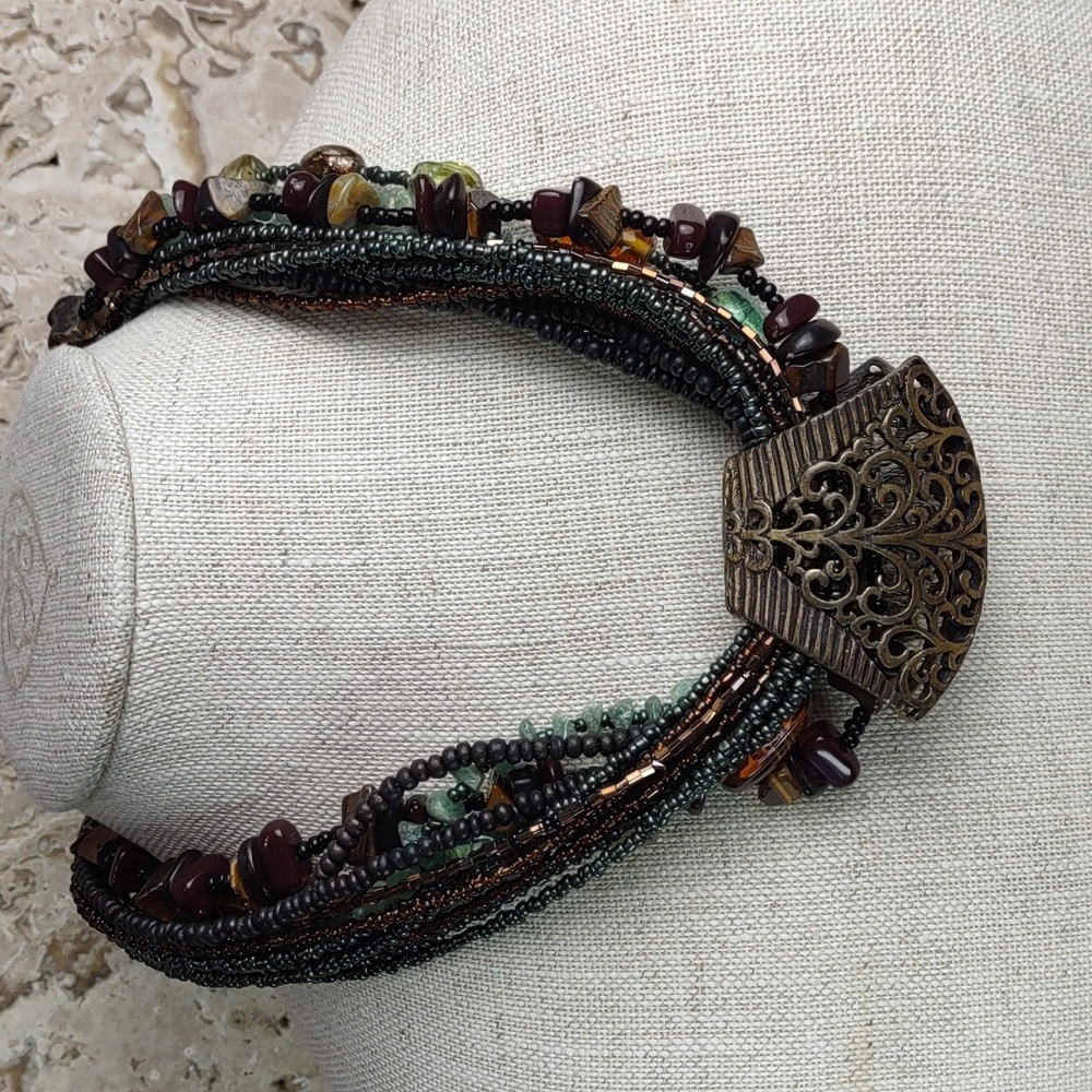 Chico's Multi Strand Bead Necklace